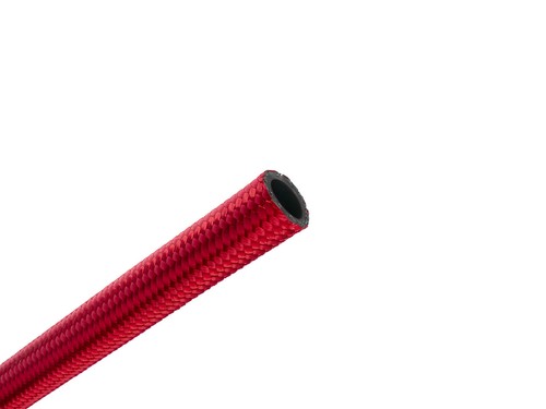 AN10 Nylon Gewebe Leitung Stahl flex Kraftstoff Öl Benzin Schlauch Dash 10 1m - Afbeelding 2 van 4
