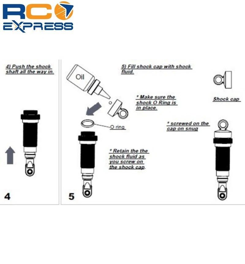 Hot Racing Traxxas Rustler Slash Stampede 105mm Rear Aluminum Shock TD105X06 - Image 4 of 4