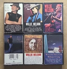 Lot Of 6 Willie Nelson Cassettes - Me And Paul, My Own Way, Night Life, Some...