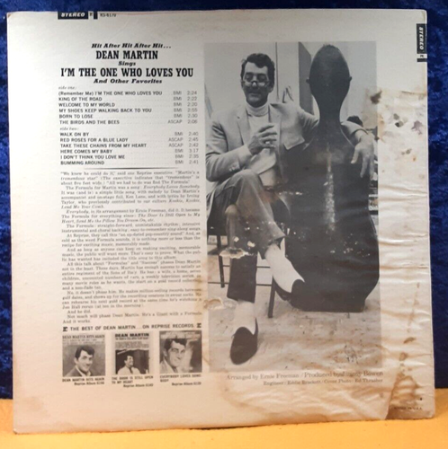 "(Remeber Me) I'm the One Who Loves You"; Dean Martin; Reprise; 1965; VG+ - Picture 2 of 4