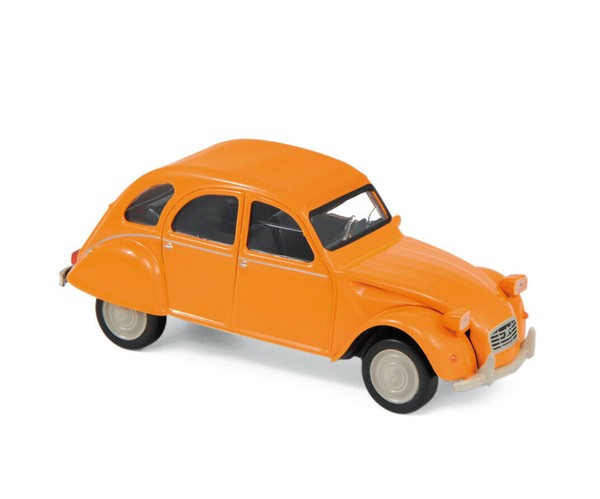 Norev Jet Car Citroen 2CV 6 / 2 Cv 6 Club 1979 Mandarin Orange, 1:43 Art. 150511-image