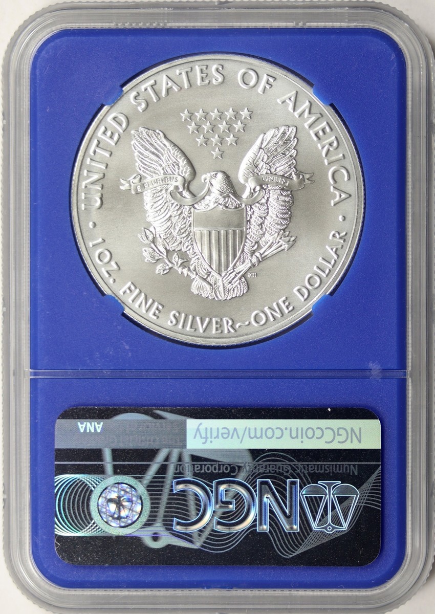 銀貨 Struck at San Francisco 2021 MS70 2021-(S) $1 Silver Eagle NGC MS70 Type 1 Struck at San