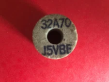 Norton Grinder AA80-K8-V40, max. RPM 12415, In/Out Dia. 1/4”/1”-5/16, Thick. 1"