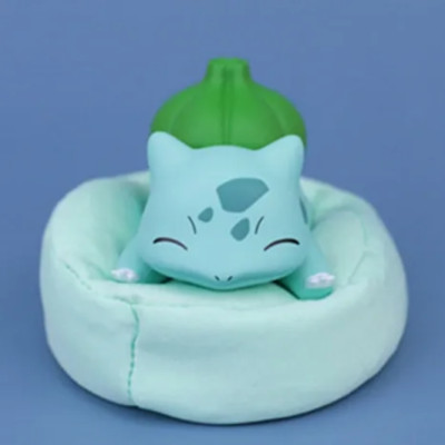 Pokémon sleeping bean bag featuring Bulbasaur