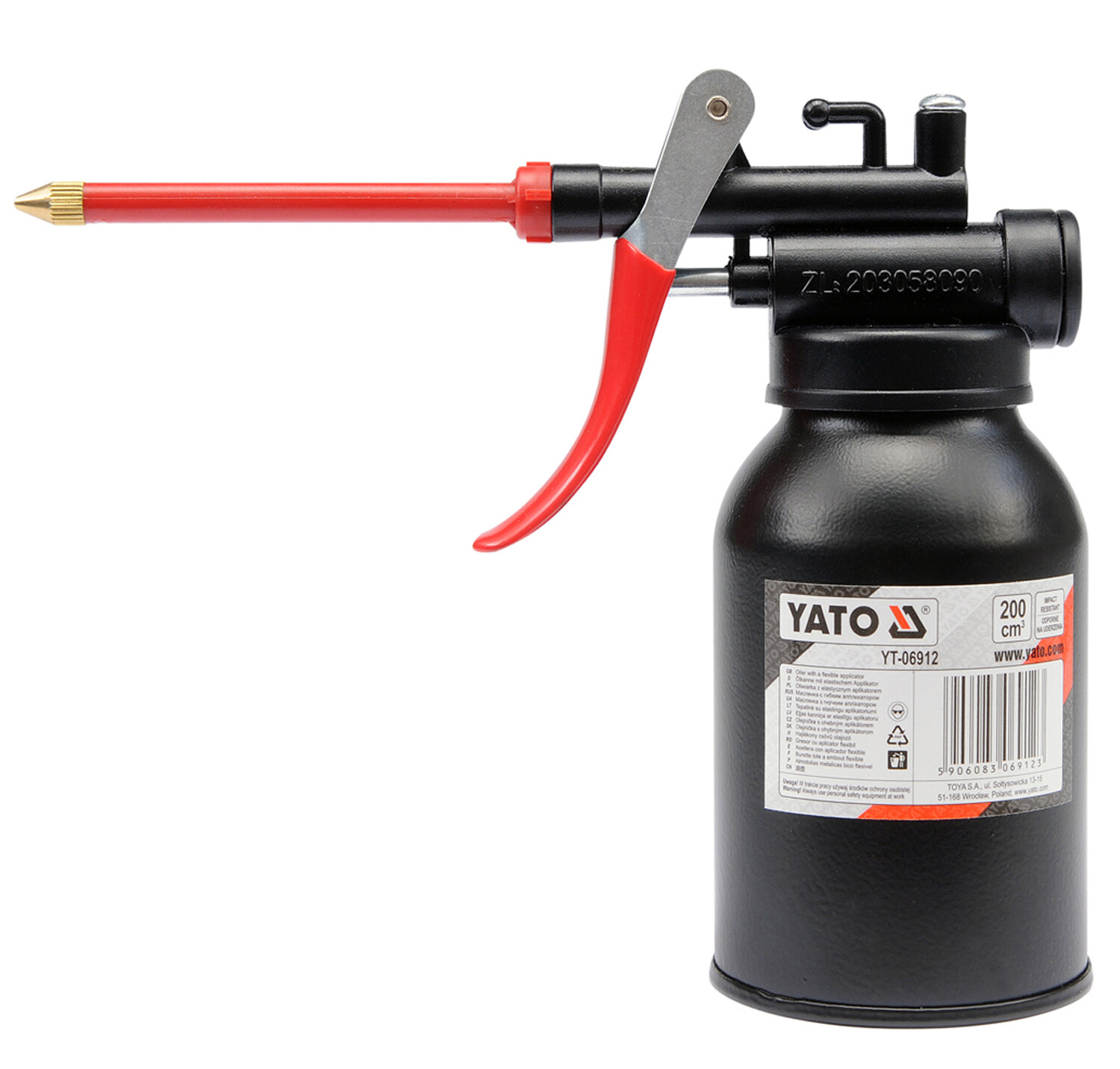 Ölkanister Mit Handpumpe 300ml - Metall Ölsprühdose Mit Flexiblem Auslauf Für PKW & LKW