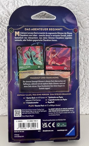 Disney Lorcana Das erste Kapitel Auswahl Booster Packs Display Starter Deck DE - Bild 7 von 16