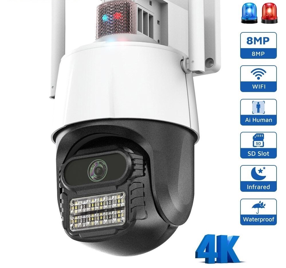 WiFi IP Security SmartCam With Anti Theft Siren Alarm 5X Dig