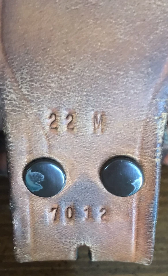 "Cinturón de cuero munición vintage pequeño calibre vikingo México 39 1/2"" de largo" Foto 3 de 4