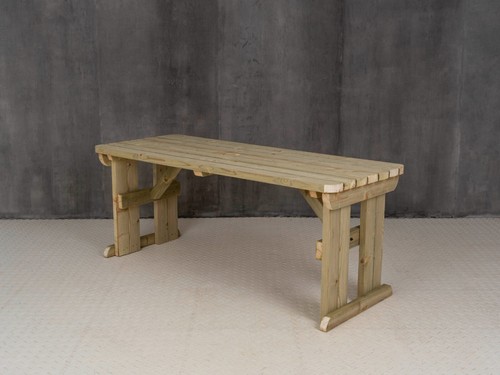Picnic Table Hollies Rounded Wooden Outdoor Garden Furniture Heavy Duty - Picture 44 of 67