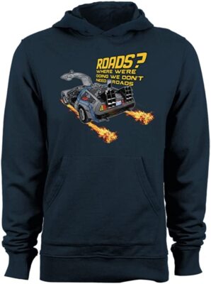 Roads? We Fly Where We're Going We Don't Need Roads Unisex Hooded Sweatshirt