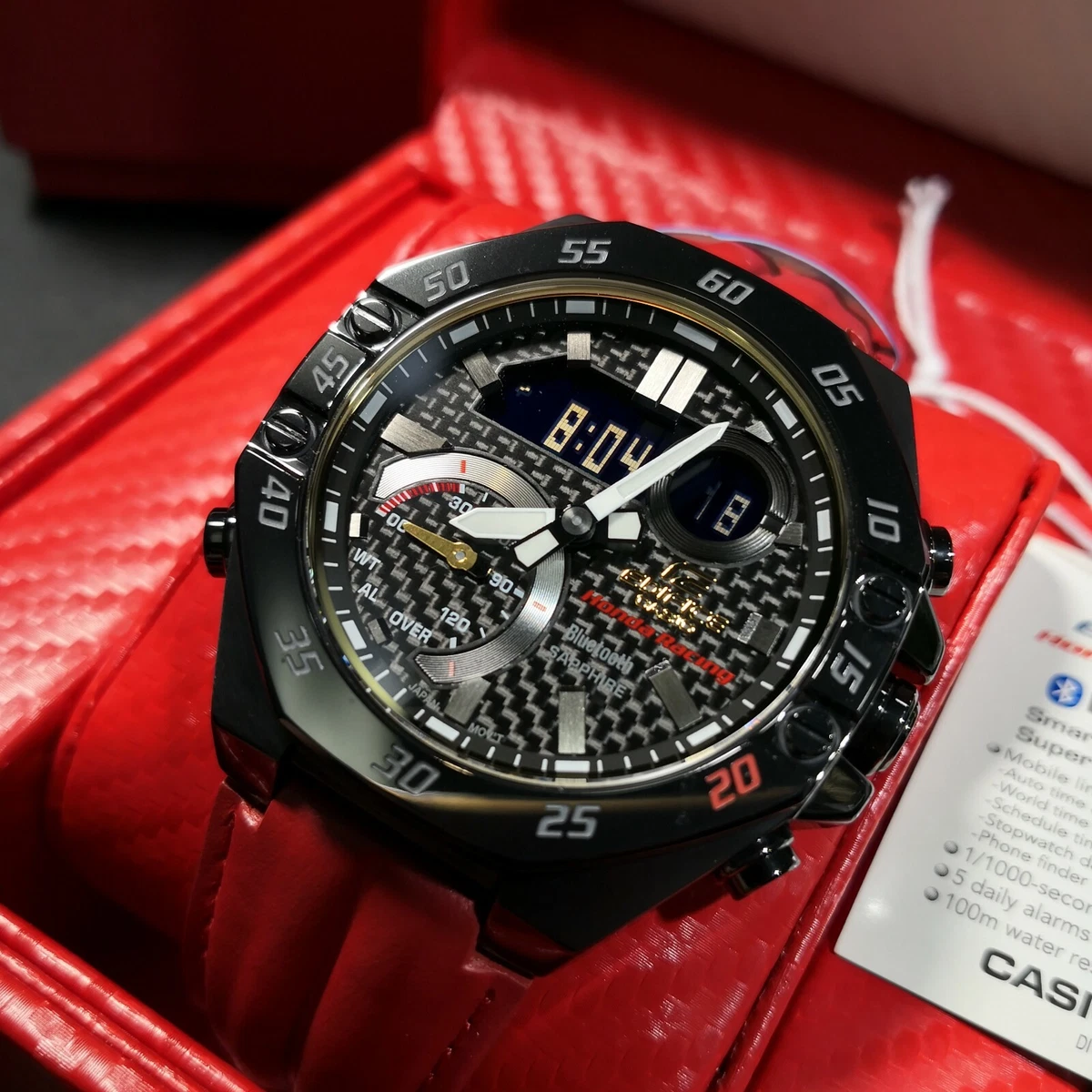 Casio Edifice x Honda Racing Limited Edition Bluetooth Mobile Watch  ECB-10HR-1A