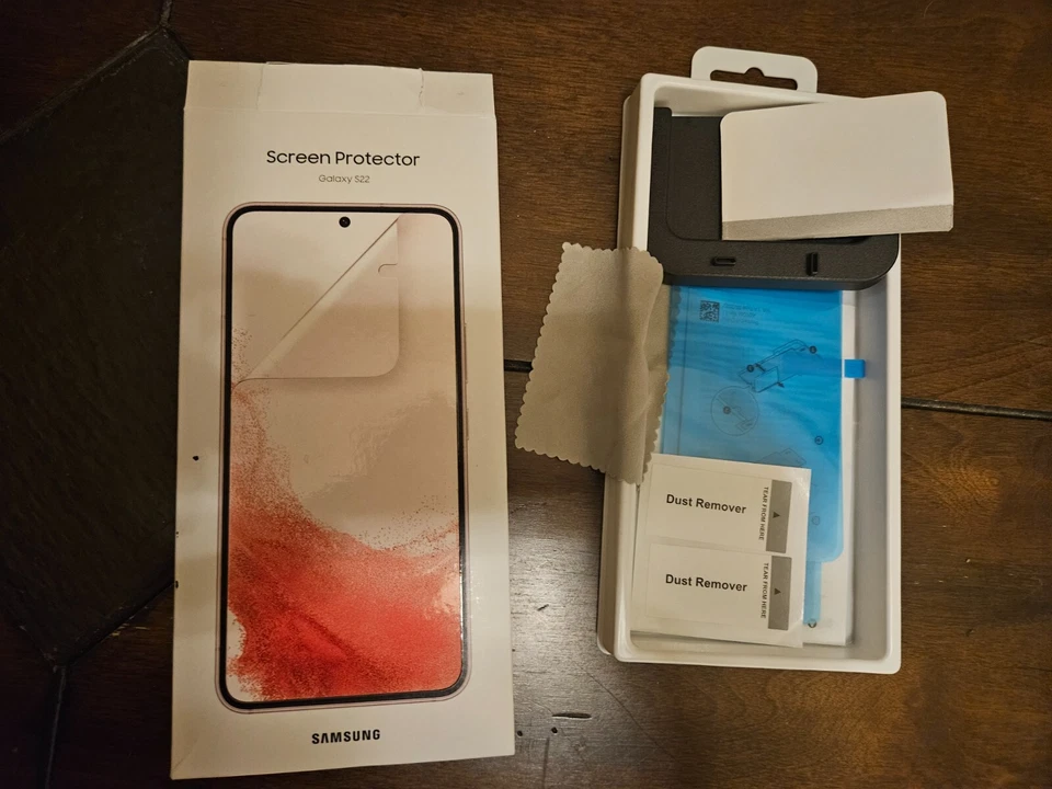 Samsung Galaxy S22 box and all accessories w/ Tech 21 cases and screen protector - Image 3 of 4