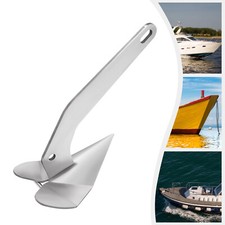 316 Stainless Steel Delta Style Wing Boat Anchor Plow Boat Anchor 10 Lbs 5 Kg