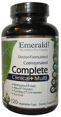 Emerald Labs CoEnzymated Complete Clinical + Multi  120 vcaps Exp 07/26