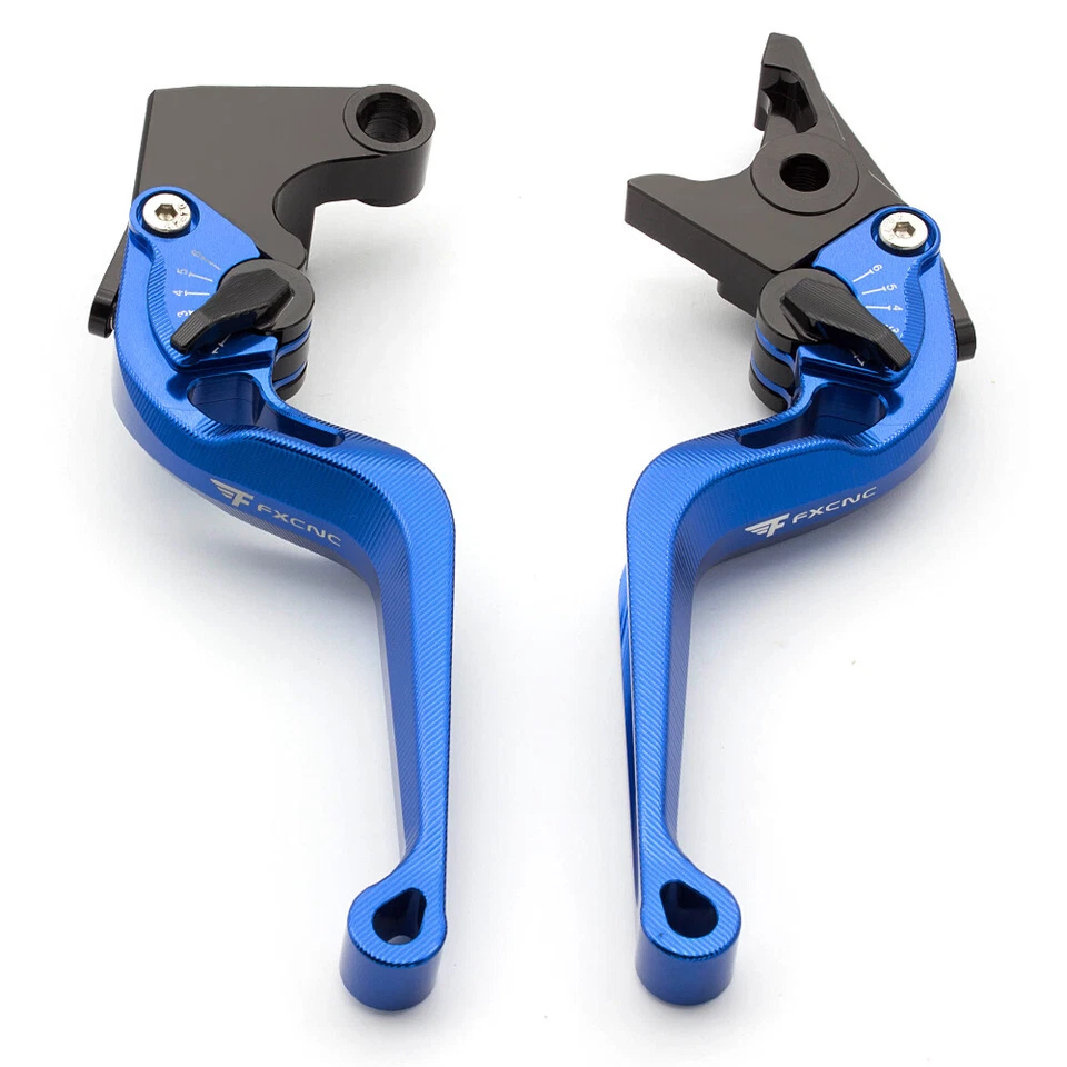 3D Camber Rhombus Brake Clutch Lever Short Fit Ducati 400/620/695 MONSTER Blue - Image 2 of 4