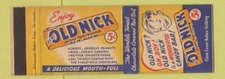 Matchbook Cover - Old Nick Candy Bar