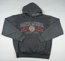 Santa Monica California Hoodie Sweatshirt Sweater Route 66 Men's Medium Pullover