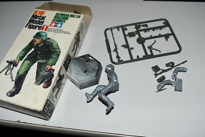 Tamiya METAL No. MF001 1/25 Figure WW2 GERMAN MG 34 MACHINE GUNNER