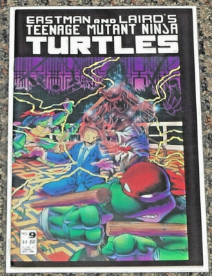 1986 MIRAGE STUDIOS VOLUME 1 TEENAGE MUTANT NINJA TURTLES #9 VF- TMNT COMIC BOOK