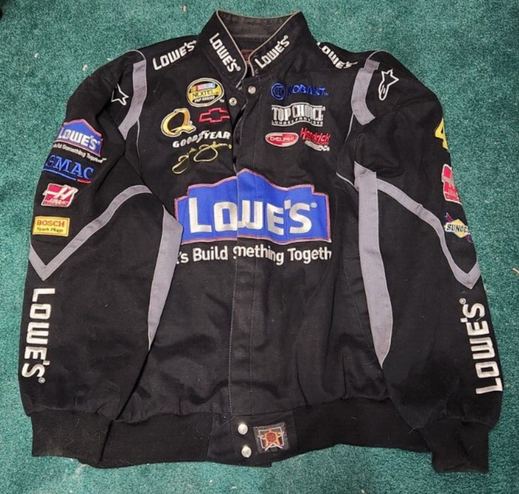 NASCAR JH Design Jimmie Johnson Racing Lowes Black w/Gray Jacket