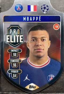 2021-22 Topps Match Attax Pro-Elite SH-10 Kylian Mbappe - Paris Saint-Germain