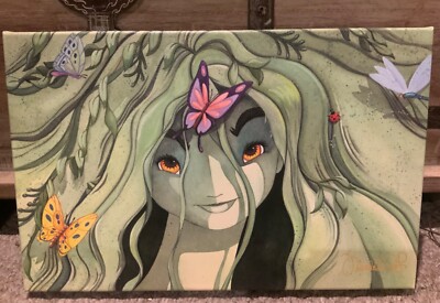 Disney Fine Art The Colors of Life Sprite Fairy  11  x 17   Giclee Canvas LE