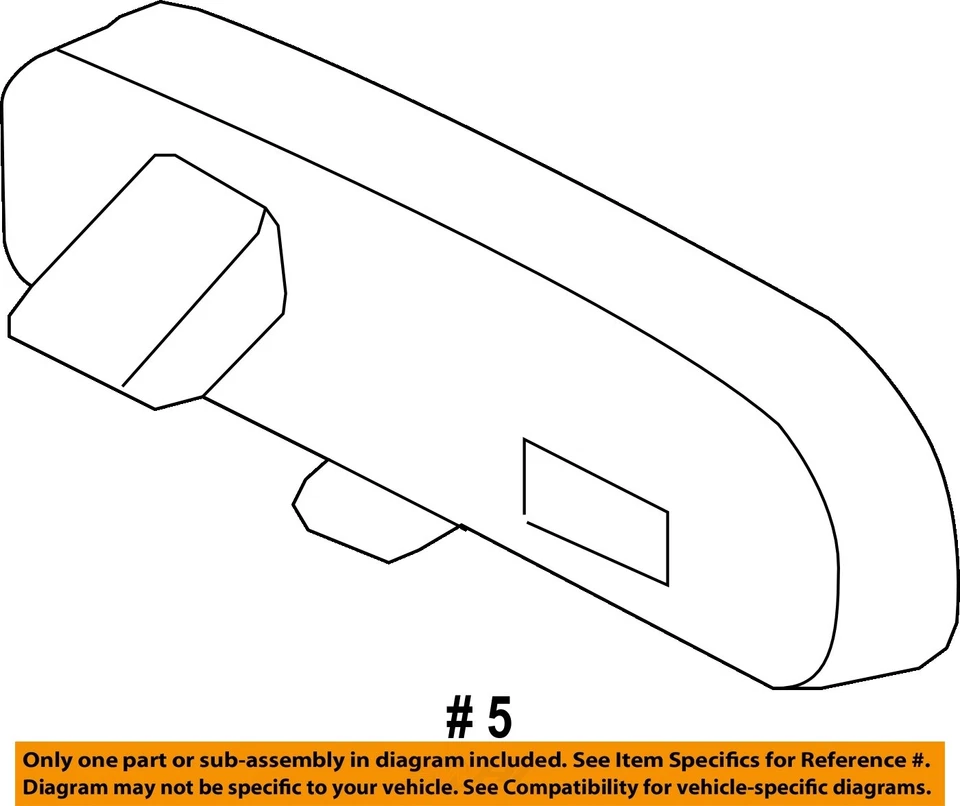 Used Front Center Interior Rear View Mirror fits: 2012 Toyota Rav4 automatic dim Foto 4 de 4