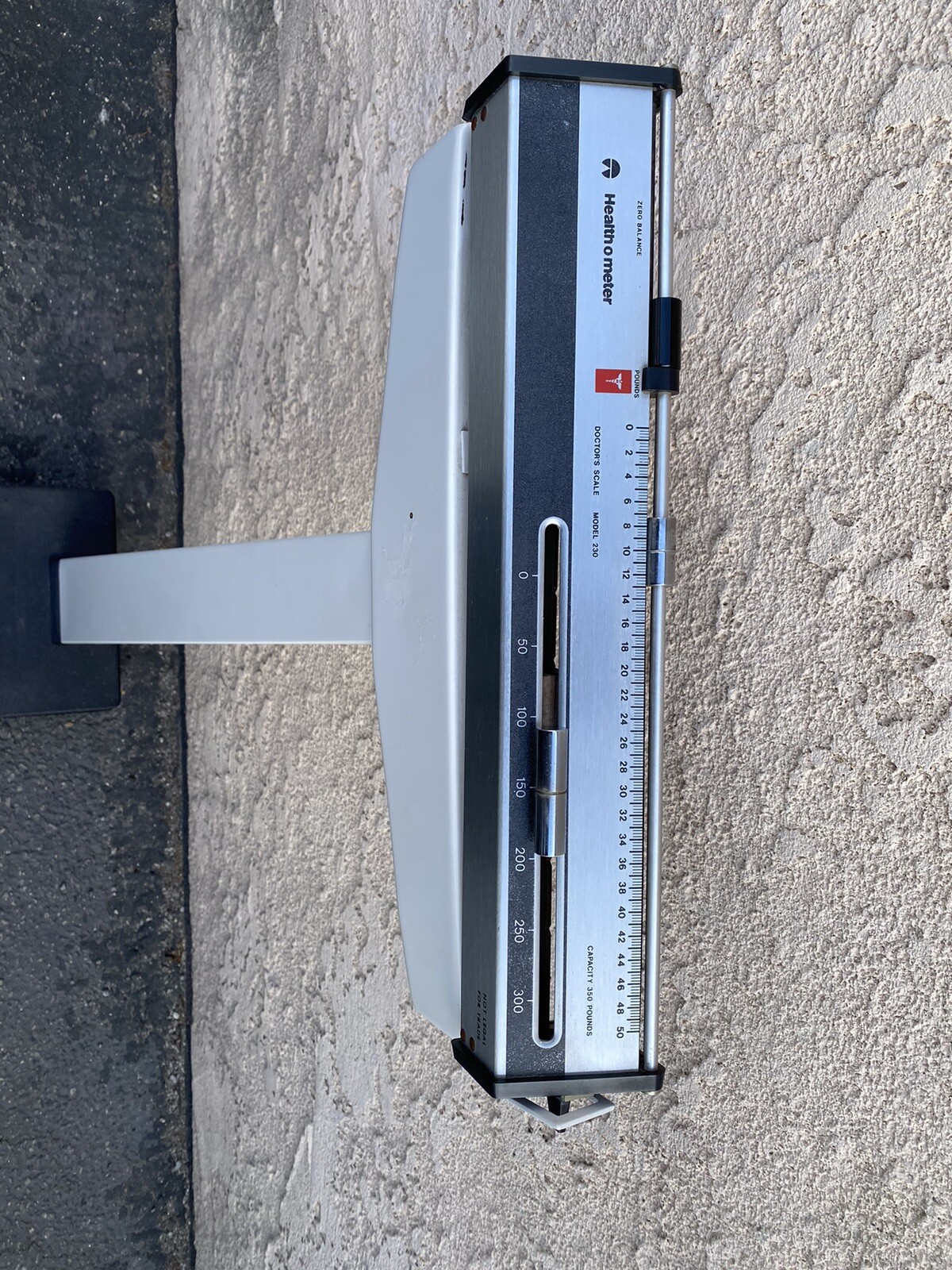 Vintage 36” HEALTH O METER Doctor Scale Office Style Weight 350 lb ...