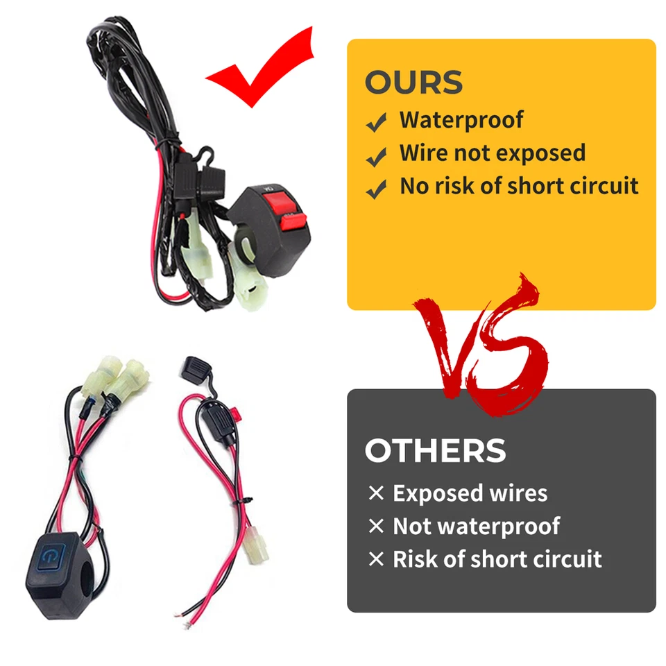 Kit de iluminación de barra de luz LED Plug & Play para pitbike KX65 KLX110 CRF110 Foto 2 de 4