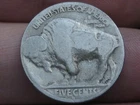 1925 D Buffalo Nickel 5 Cent Piece- Denver- Good Reverse Details