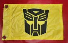 Custom AUTOBOT Safety FLAG ATV UTV Made to fit all regular  lighted whips