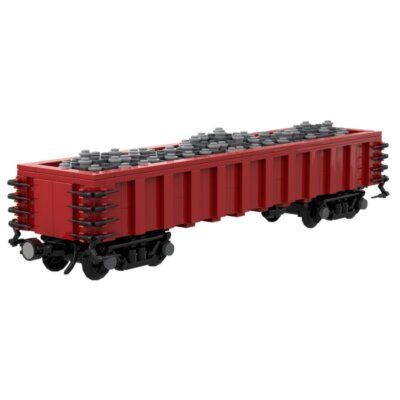 Gondola Car W/ Gravel Load Train 563 Pieces MOC-55763 Building Blocks Toys Set
