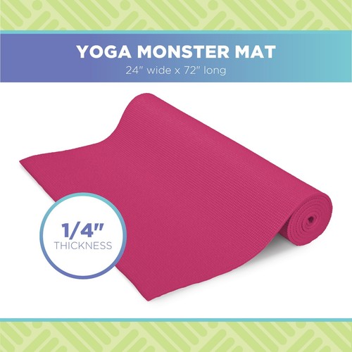 Premium Monster Yoga Mat - 6 mm de grosor (72”L x 24”W) Estera de gimnasio de ejercicio extra larga - Imagen 22 de 57