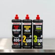 Menzerna 32oz Compound Polish Combo Kit - 2500 3500 Super Finish 400 Heavy Cut