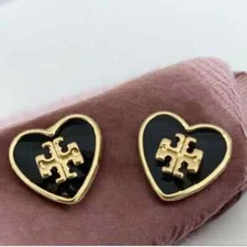 Tory Burch Kira Stud earrings in Black.