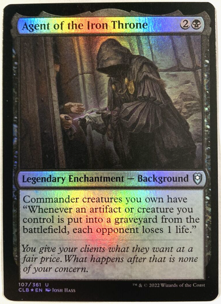 MTG Agent of the Iron Throne *FOIL* Commander Legends Baldur's Gate 107/361  NM