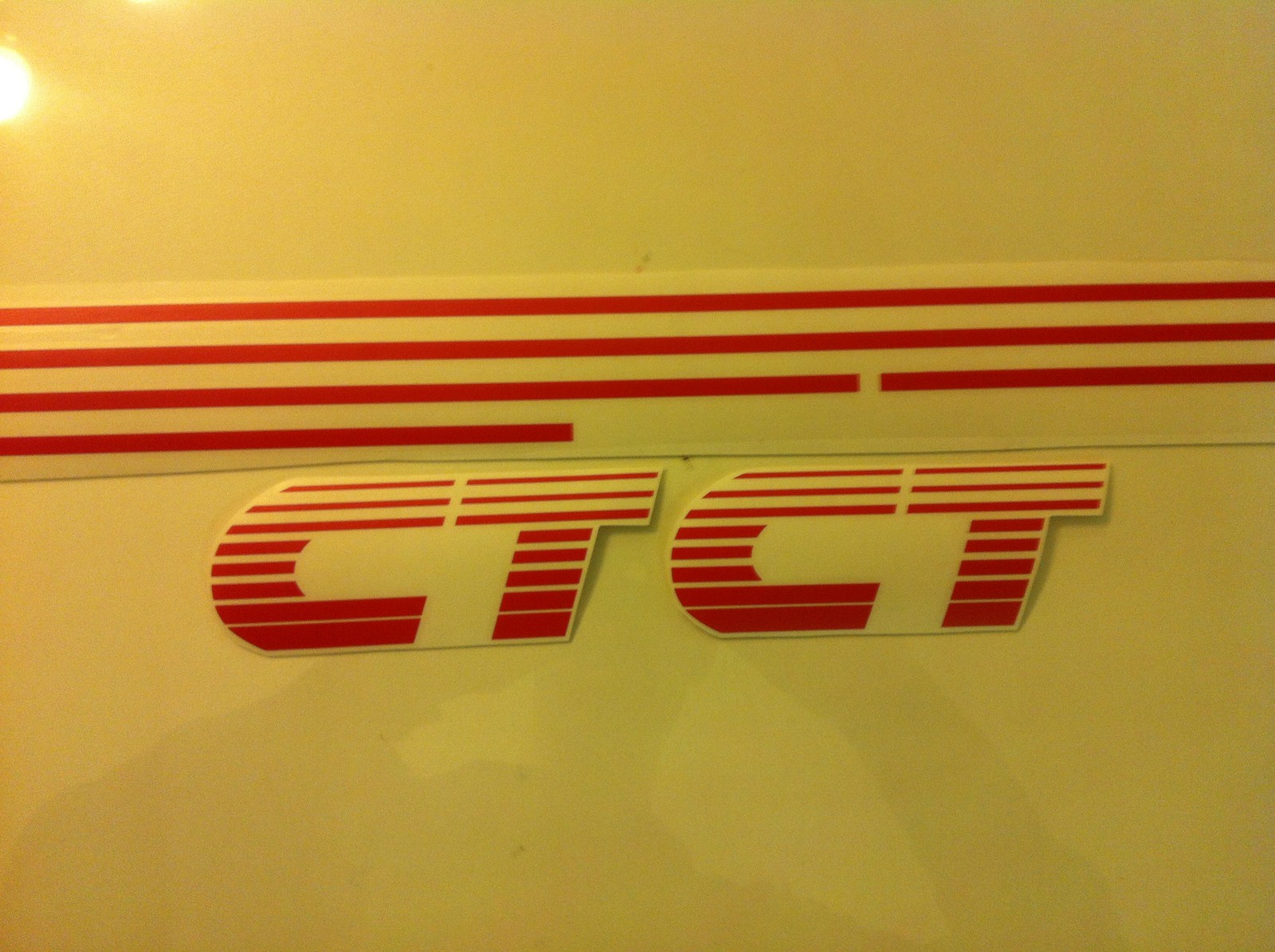 Kit autocollants Peugeot 205 CT rouge haute résistance en vinyle Premium