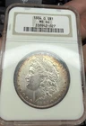 ⭐️1884 O S$1 Morgan Silver Dollar OLDER HOLDER BEAUTIFUL TONER ⭐️