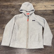 Patagonia Kids Full Zip Fleece Jacket Size M 10 Gray