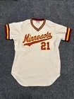 Minnesota Gophers Vintage #21 King O’Shea Game Worn Used NCAA Baseball Jersey 46