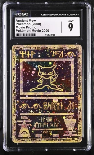 CGC 9 MINT Ancient Mew 2000 Movie Promo Reverse Holo SWIRL Pokemon Card