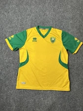 Mens Soccer Errea ADO Den Haag Yellow Green Home Jersey, Size XS