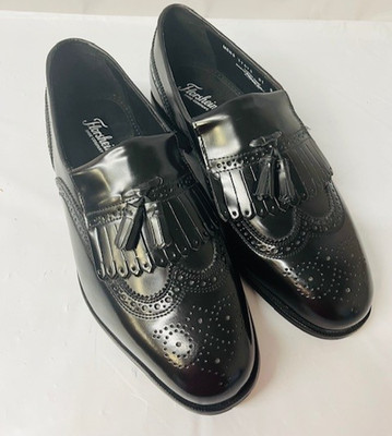 Florsheim Men's Lexington Wingtip Loafer in Black, Size 9 EEE- NEW/ NO BOX