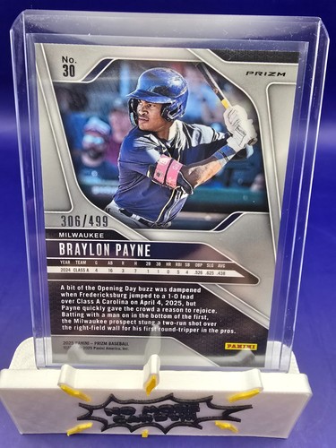 2025 Panini Prizm Braylon Payne Pulsar Prizm 306/499 - Foto 2 di 2