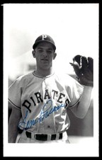 Gene Freese Pirates Baseball Signed Postcard Brace Photo JSA Pre-Cert *X1159