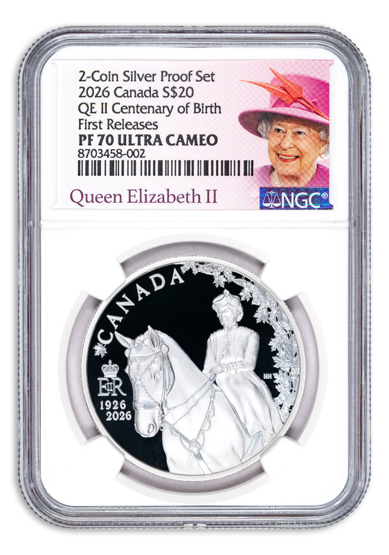 2026 Canada 1 oz Silver Queen Elizabeth Centenary of Birth Proof NGC PF70 FR