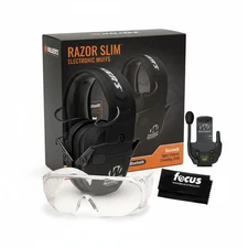 Walker's Razor Digital Ear Muffs (OD GRN Patriot) with Walkie Talkie Bundle