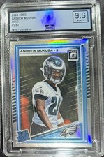2025 Donruss Optic Rated Rookie Andrew Mukuba #380 RC Holo Eagles MPE 9.5 Mint+