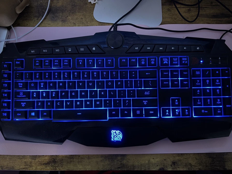 Thermaltake Tt Esports Challenger Prime Gaming Keyboard KB-CHM Red/Blue Light - Image 3 of 4