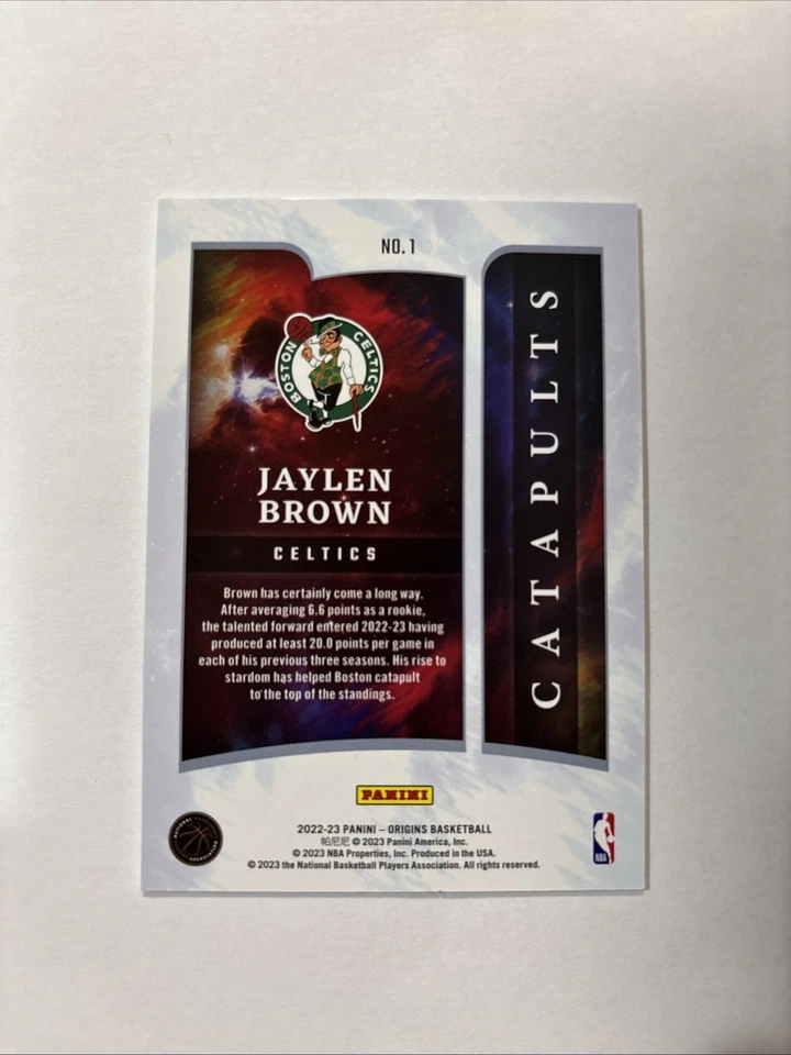 2022-23 Panini Origins - Catapults Jaylen Brown #1 - Image 2 of 2